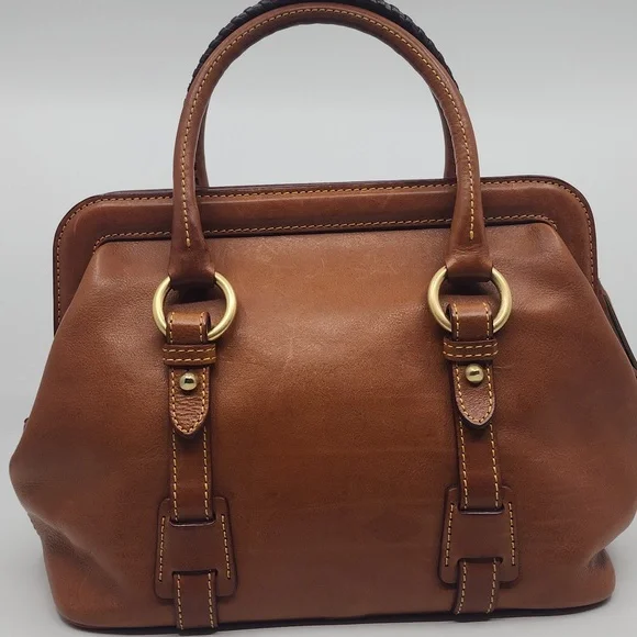 Dooney and Bourke Mitchell Handbag, Whiskey Leather, pre-owned - Picture 2 of 13